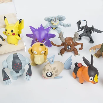 Pokemon Pikachu 5-8CM Medium Aktion Figur Samling Lomme Monster Toy Stikke Et Stykke Model Anime Legetøj Til Børn Fødselsdagsgave