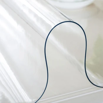 PVC Gennemsigtig Vandtæt Dug Hjem Tabel Dække Køkken Voksdug PVC Dug Bløde Glas til bryllupsfest