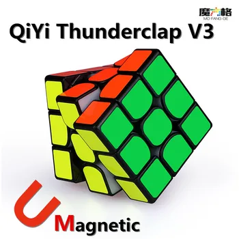 QIYI Mofangge Tordenskrald V3 3x3x3 Magnetiske Cube Professionelle Hastighed v3 Puslespil Magic Magneter Stickerless Terninger