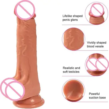 RABBITOW Silikone Kvinder Giant Dildo med sugekop Stor Penis Pik Håndsex Erotik G-spot Adult Sex Toy Produkter til Man