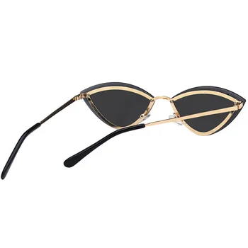 RBROVO 2021 Diamond Rimless Sunglasses Women Cateye Glasses Women Vintage Eyeglasses Women/Men Luxury Gafas De Sol Mujer UV400