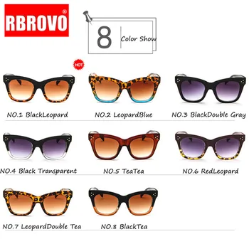 RBROVO 2021 Vintage Square Solbriller Kvinder Brand Designer Briller Mænd Retro Plastik Street Beat Oculos De Sol Gafas UV400