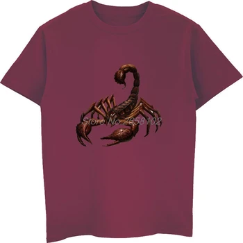 Scorpion Design T-shirt Cool 3D-Tegnefilm Animal Print T-Shirt Mænds Bomuld kortærmet Skjorte Hip Hop t-Shirts Toppe Harajuku Streetwear