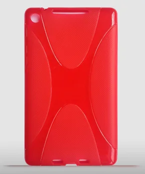 Silikone Anti-skid X Line Blødt silikone Gummi, TPU Gel Hud Shell Dække Funda Tilfældet For Google Nexus 7 II 2nd 2gen 2013 7