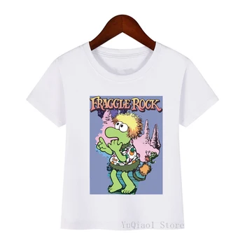 Sjove fraggle rock t-shirt, top for drenge og piger harajuku kawaii børn tøj dejlige baby buksetrold streetwear sommeren camisetas