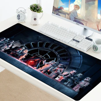 Star Wars 70x30CM Stor Gaming Keyboard Mouse Pad Computer Spil Tablet Bruser Musemåtte med Kant Låsning XL Kontor Spille Mus Måtter