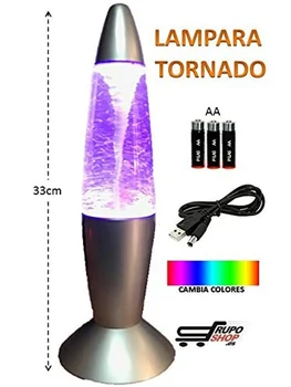 Swirl lampe twister skiftende led farver tornado virkning energieffektivitetsklasse A +