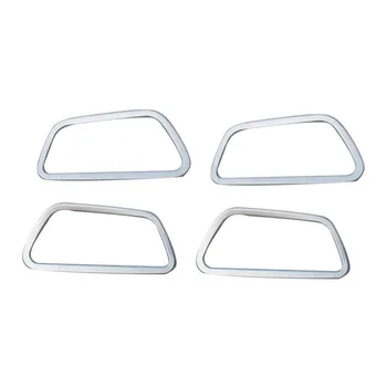 Tonlinker Interior Car Door Handle Cover Stickers for Hyundai Solaris 2016-19 Car Styling 4 PCS Stainless steel Cover stickers