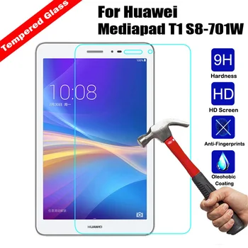 Ultra Clear Tablet Guard Beskyttende Hærdet Glas Til Huawei Mediapad T1 8.0