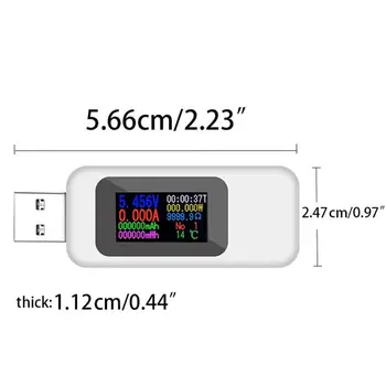 USB-OLED Aktuelle Spænding Test Meter Effekt Aktuelle Måling Husstand Tester Præcise Instrument For Elektriske apparater