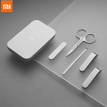 Xiaomi Mijia Oprindelige negleklipper Sæt 5Pcs Rustfrit Manicure Pedicure Nail Clipper Cutter neglefil Øre Vælge med opbevaringsboks