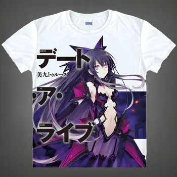 Dato En Live T-Shirt Shido Itsuka Shirt fashion t-shirts til mænd anime cosplay costume T-Shirt japansk anime cosplay, Anime Cosplay en